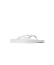 archies white arch support thongs crystal white