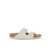 Birkenstock Arizona Suede Leather Antique White Soft Footbed Sandals