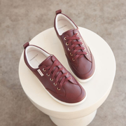 burgundy womens sneaker