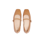 womens mary jane ballet flat in tan
