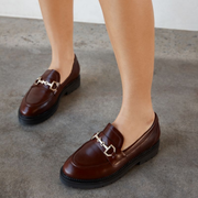 womens fall loafer in brown 