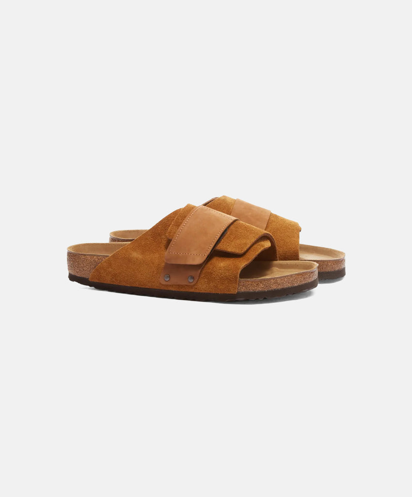 Birkenstock Kyoto Suede/Nubuck Leather Mink Sandals – Bstore