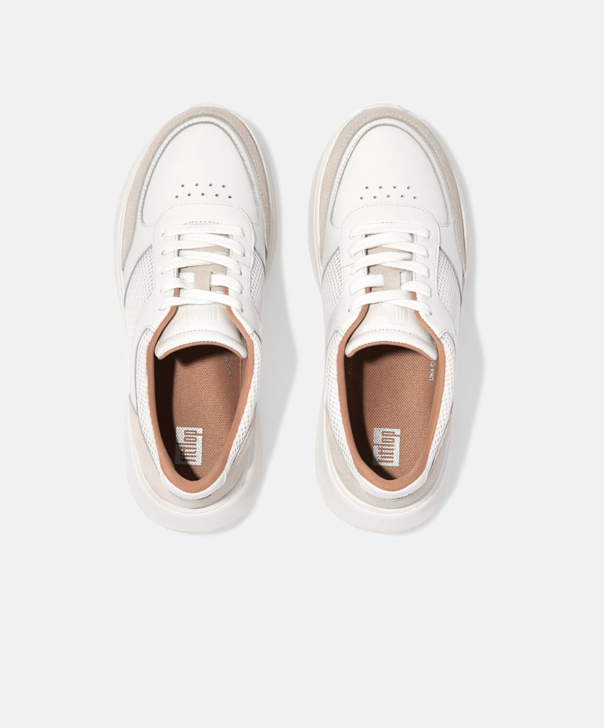 Fitflop white leather sneakers deals