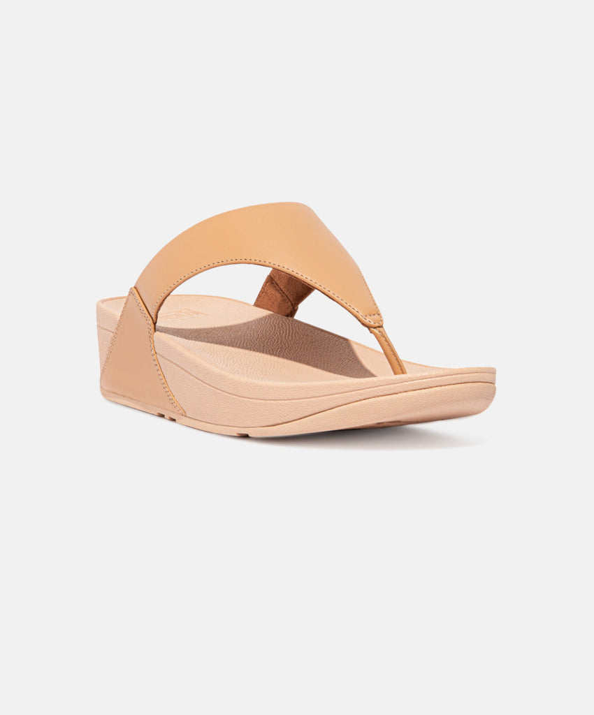 FitFlop Lulu Leather Tender Blush Toe-Post Sandals | Free Shipping – Bstore