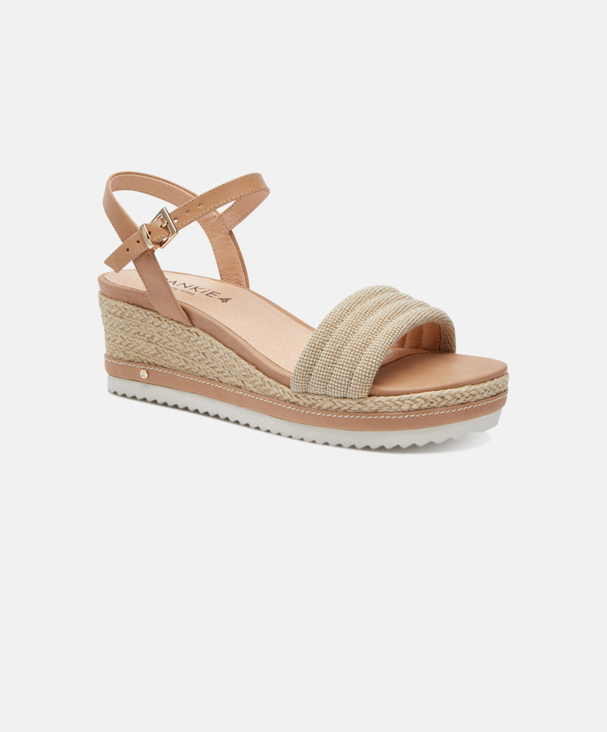 FRANKIE4 Rosie II Biscuit Canvas Wedges | Free Express Shipping Orders ...