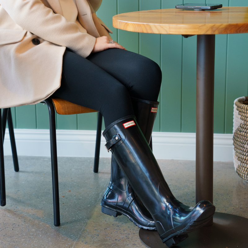 Hunter Womens Original Tall Gloss Black Boots